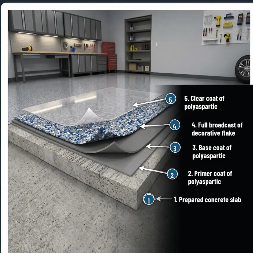 Signature Coatings floor layer diagram